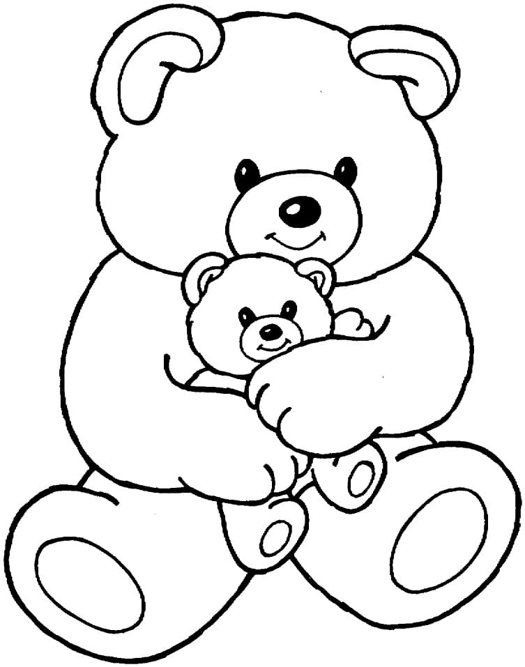Big and Small Teddy Bears Coloring Game Big and Small Teddy Bears