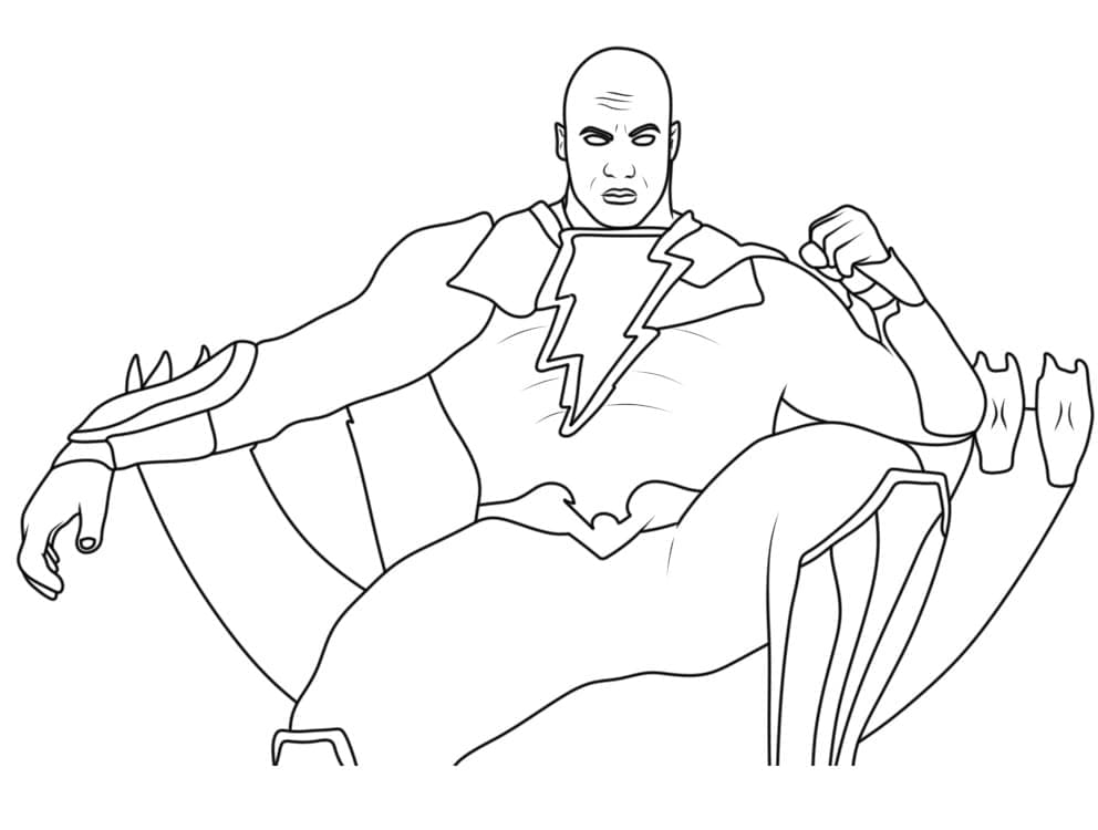 Black Adam 10 Coloring Game Black Adam 10