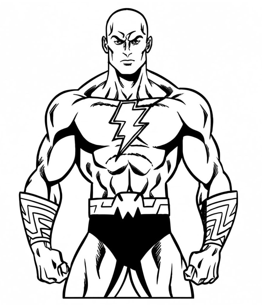 Black Adam 17 Coloring Game Black Adam 17