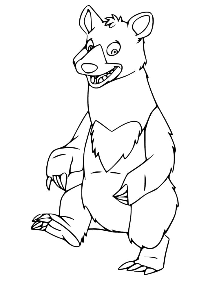 Black Bear Smiling Coloring Game Black Bear Smiling