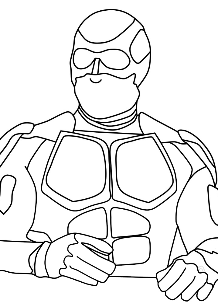 Black Noir from The Boys Coloring Game Black Noir from The Boys