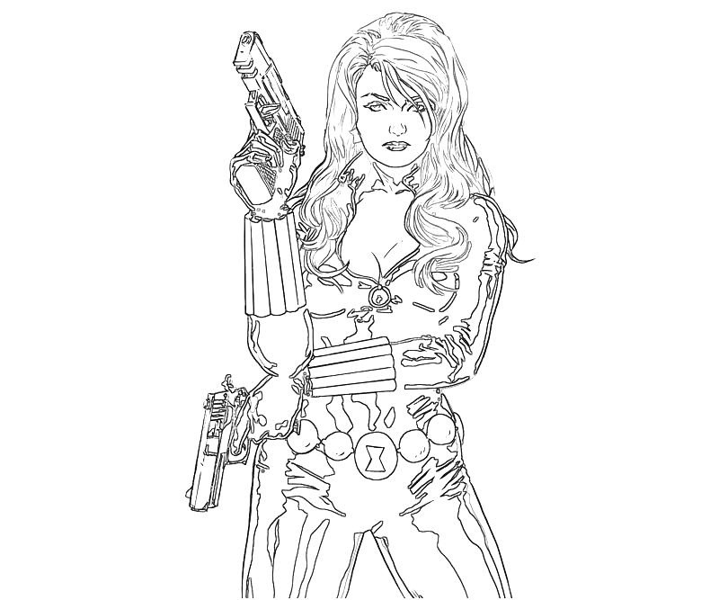 Black Widow 2 Coloring Game Black Widow 2