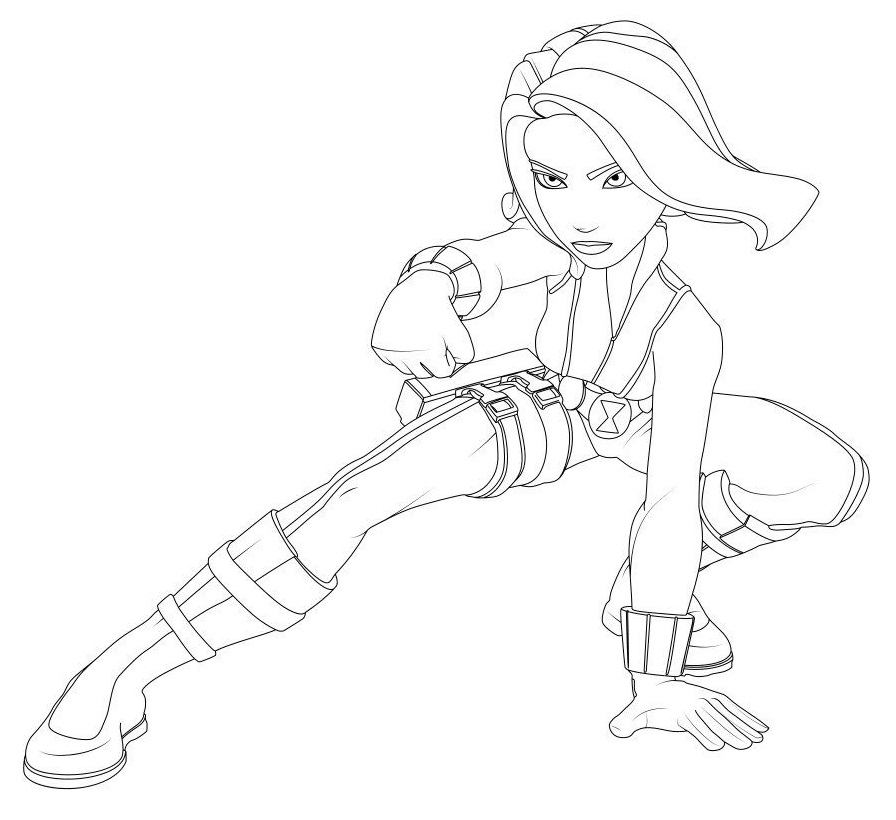 Black Widow 3 Coloring Game Black Widow 3