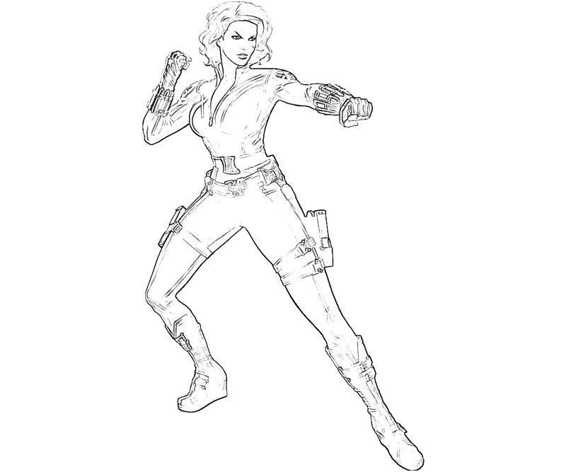 Black Widow 4 Coloring Game Black Widow 4
