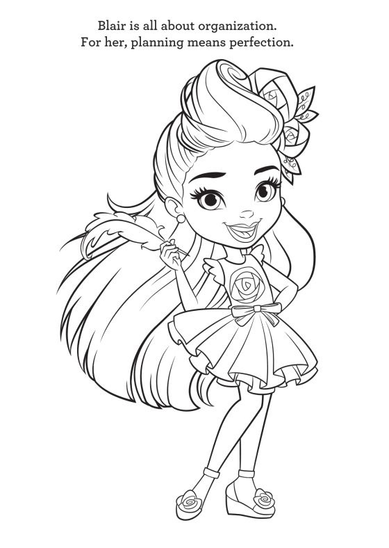 Blair from Sunny Day Coloring Game Blair from Sunny Day