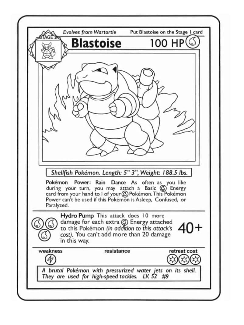 Blastoise Pokemon Card