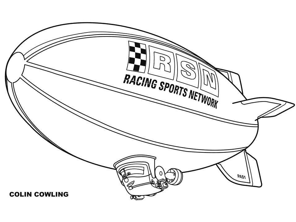 Blimp Colin Cowling Coloring Game Blimp Colin Cowling