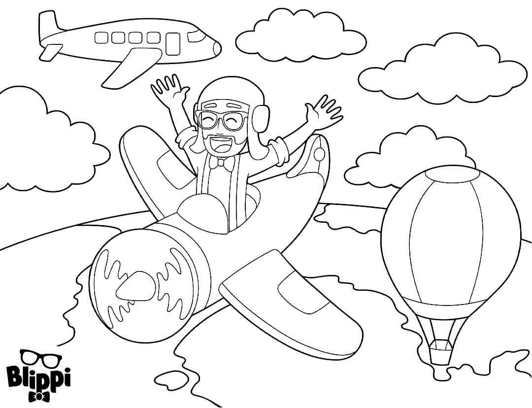 Blippi Flying