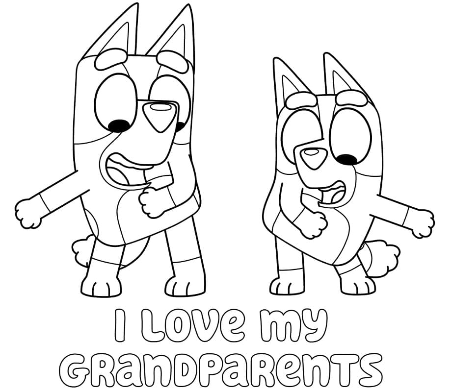 Bluey I Love My Grandparents