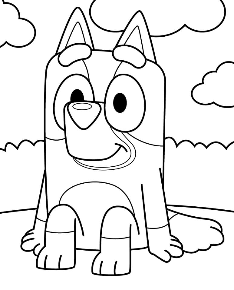 Bluey coloring play free coloring game online