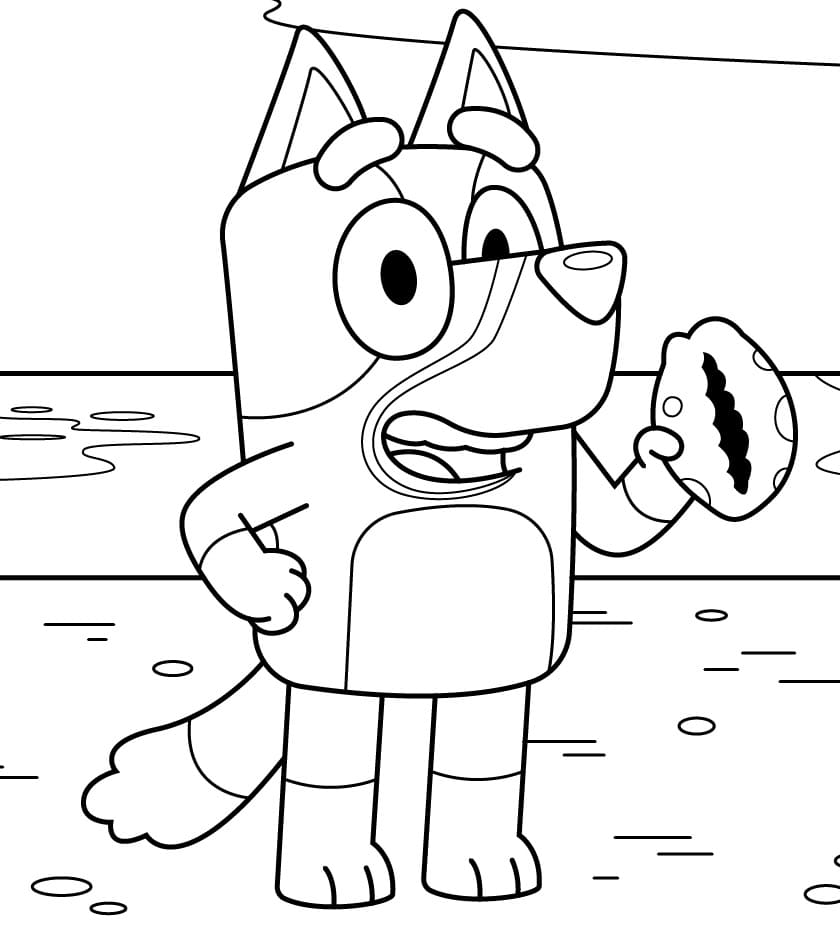 Bluey coloring play free coloring game online