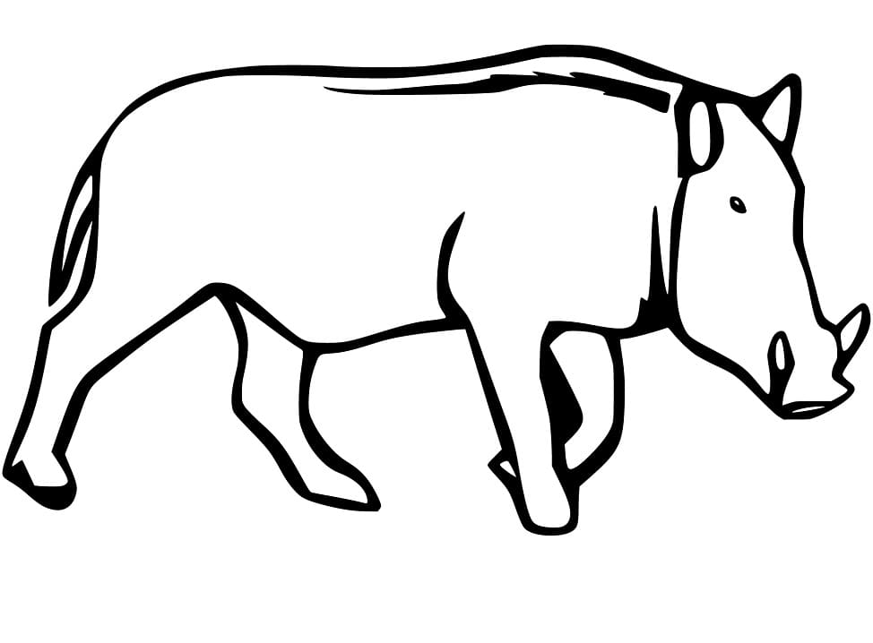 Boar Printable