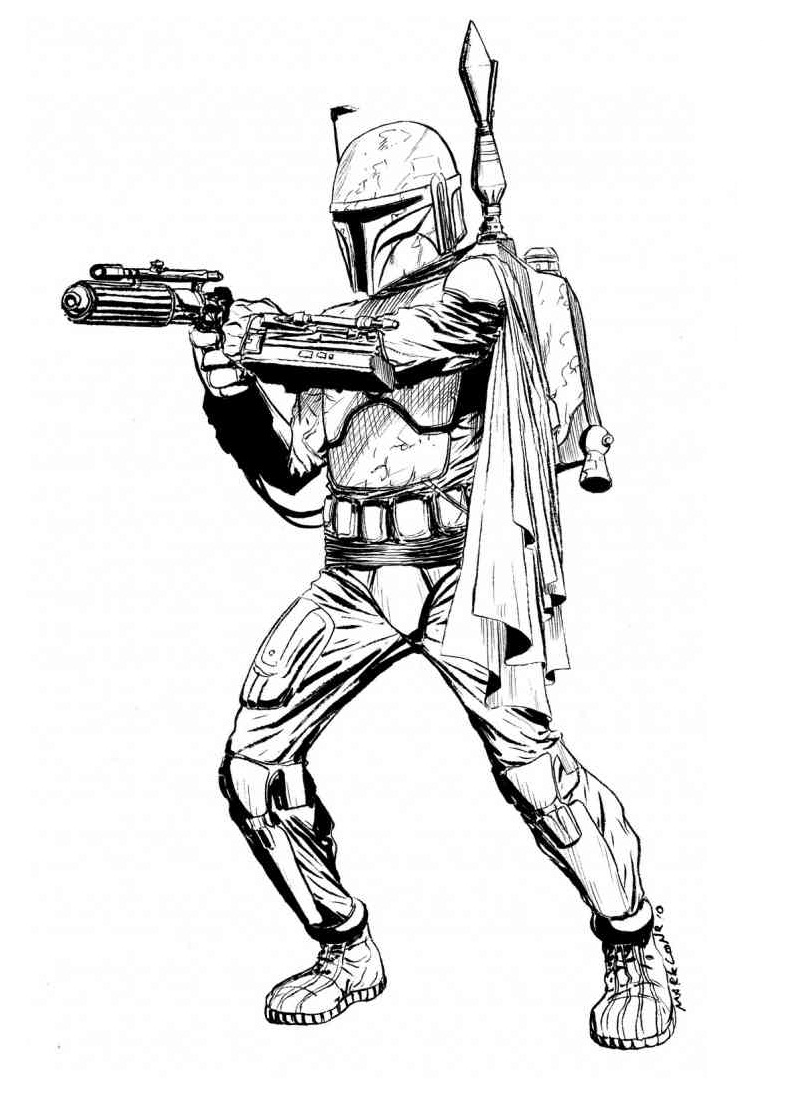 Boba Fett 1 Coloring Game Boba Fett 1