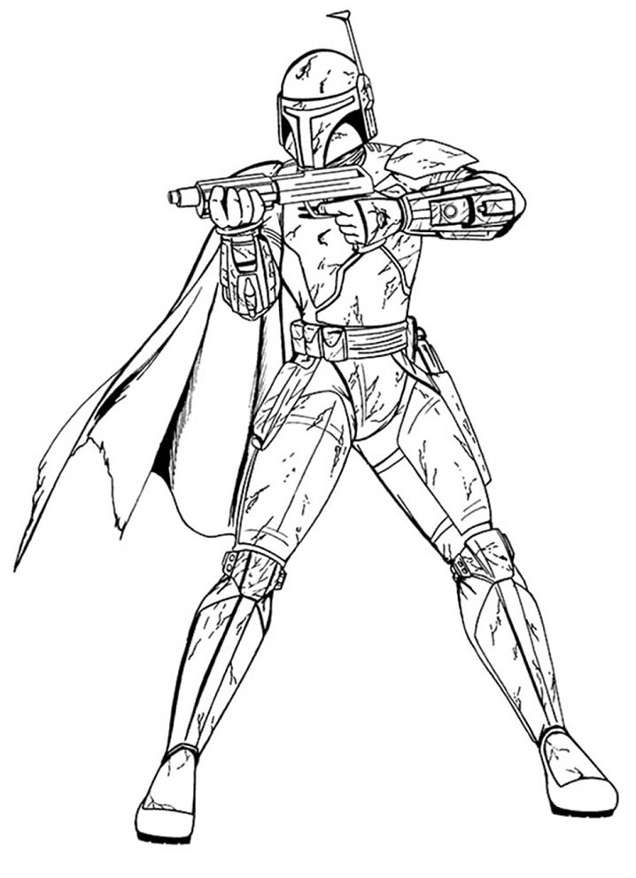 Boba Fett Coloring Game Boba Fett