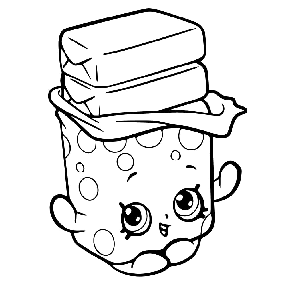 Bobby Bubble Gum Shopkin Coloring Game Bobby Bubble Gum Shopkin