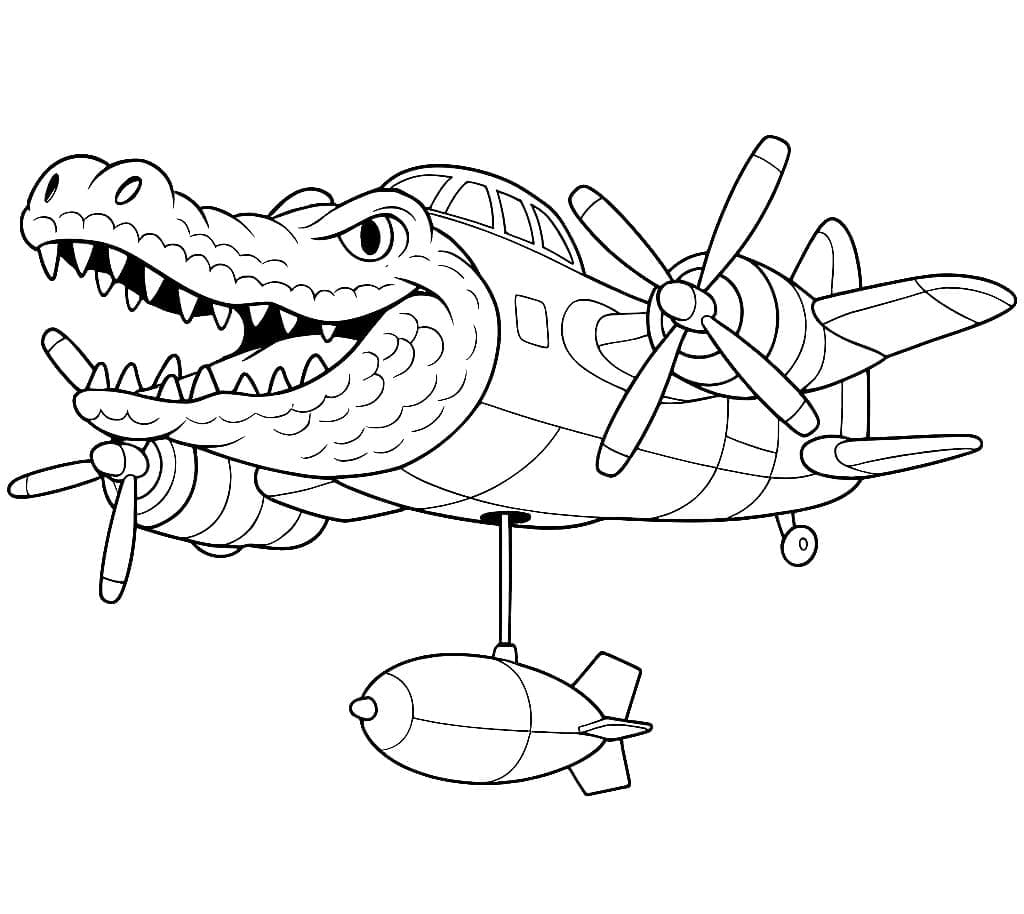 Bombardiro Crocodilo Printable