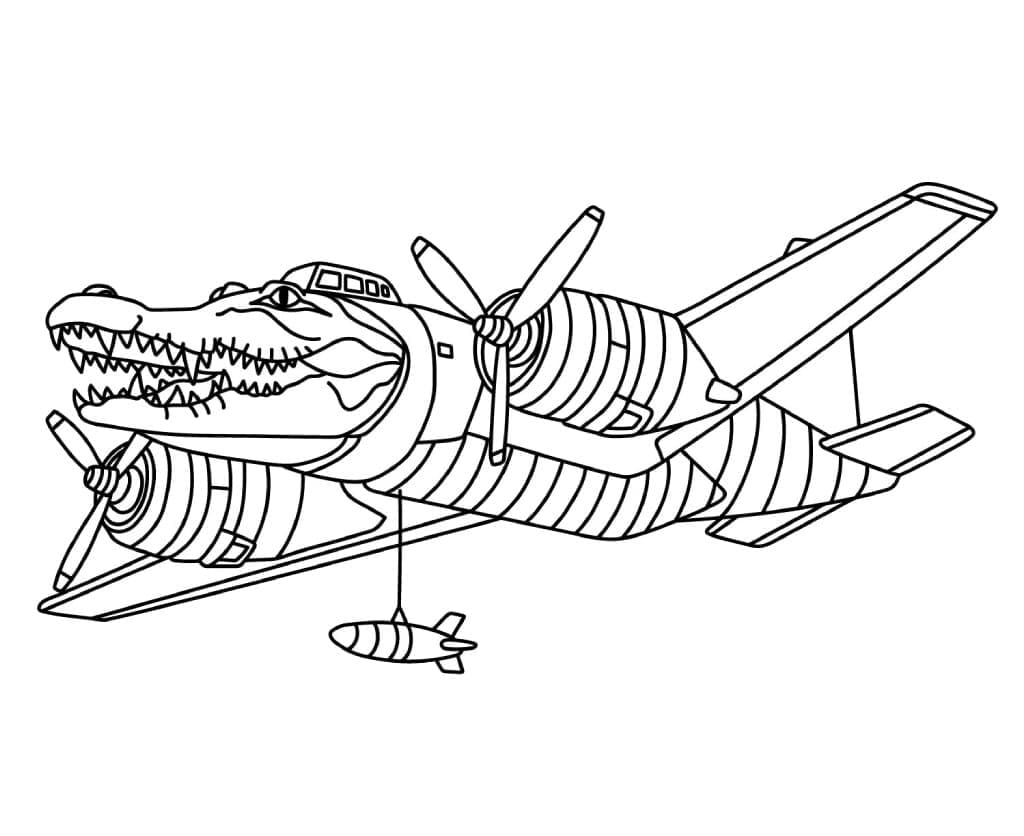 Bombardiro Crocodilo in The sky