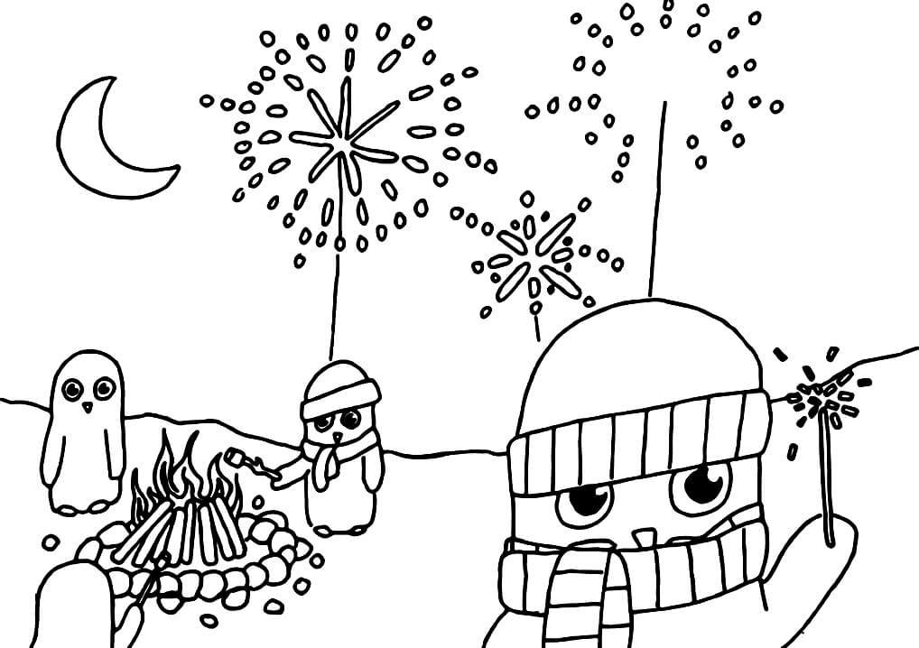 Bonfire Night 3 Coloring Game Bonfire Night 3