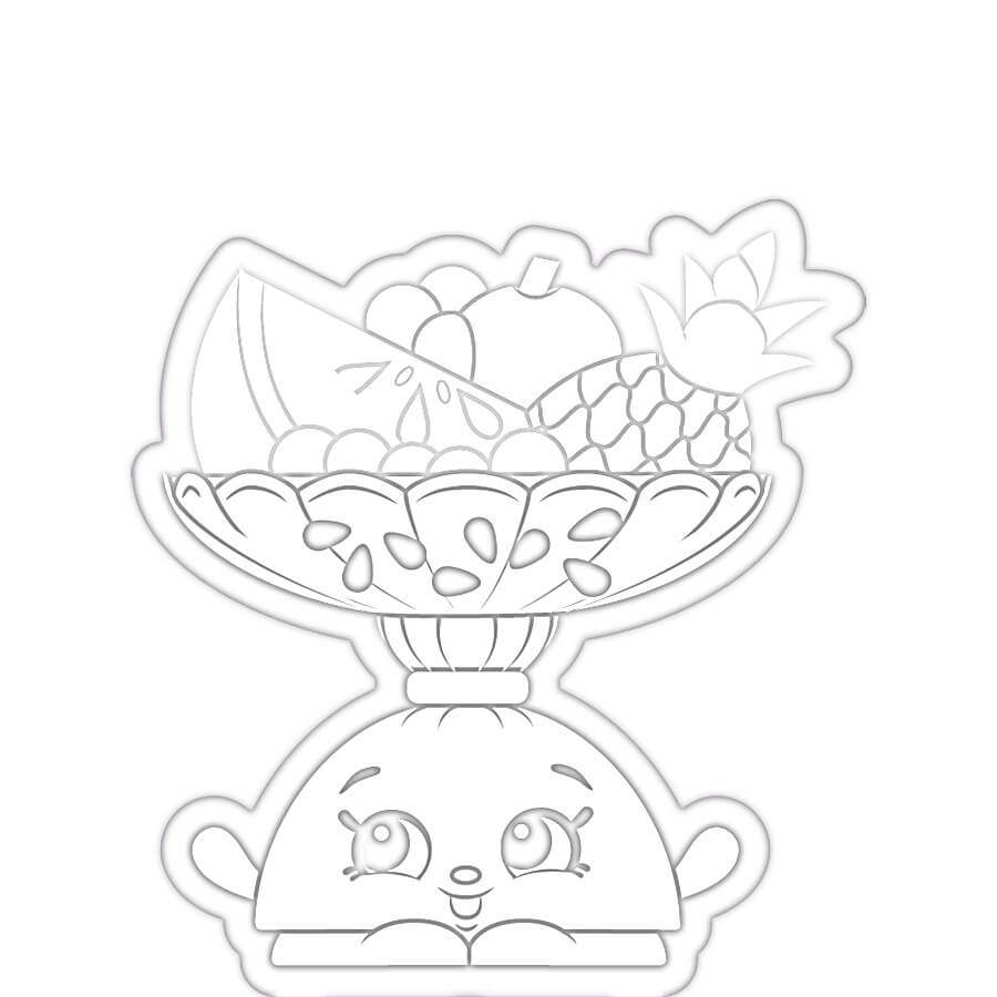 Bowla Fruits Shopkin Coloring Game Bowla Fruits Shopkin