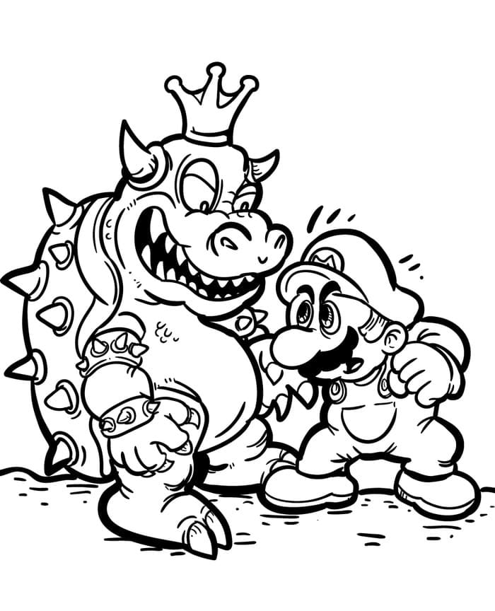 Bowser vs Super Mario