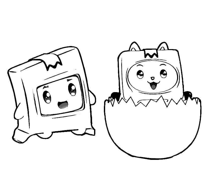 Boxy and Foxy from LankyBox