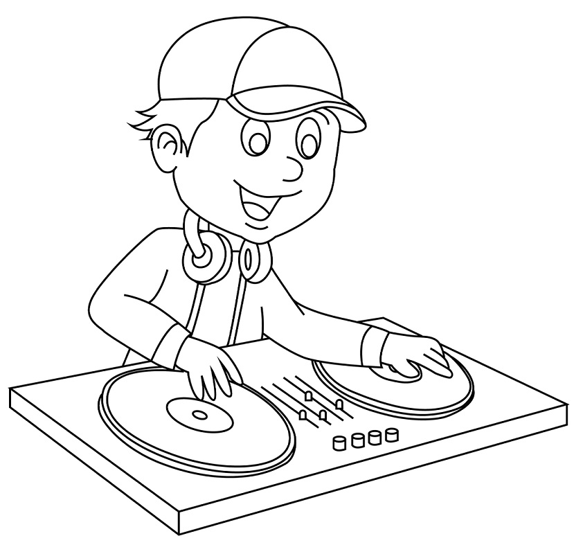 Dj 4 Coloring - Play Free Coloring Game Online