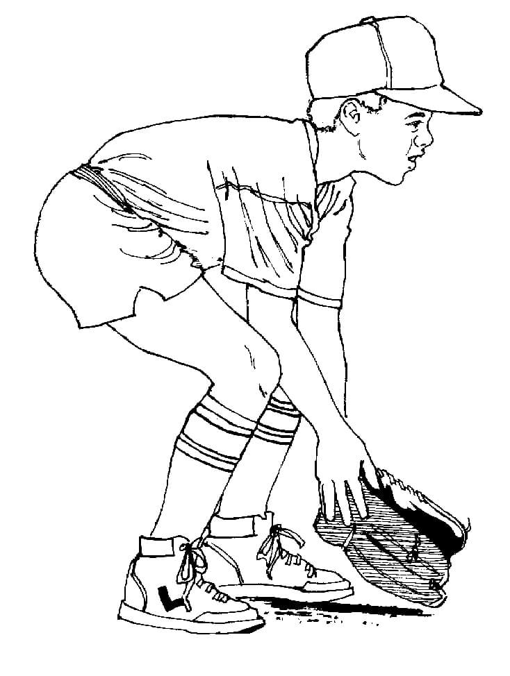 Boy Playing Baseball