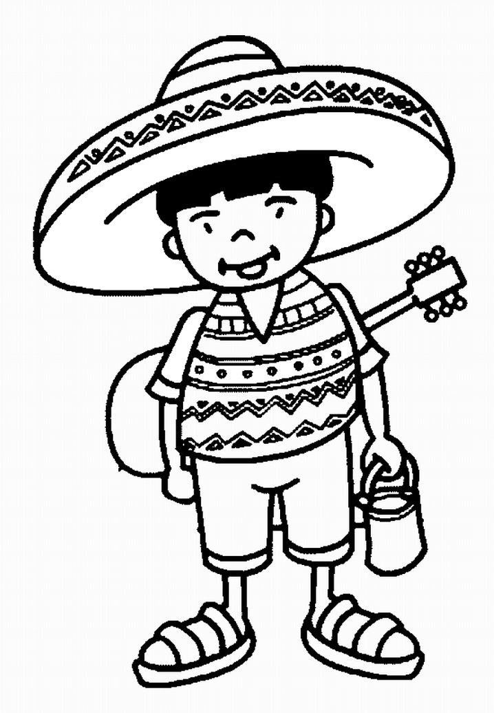 Sombrero and Mustache Coloring - Play Free Coloring Game Online