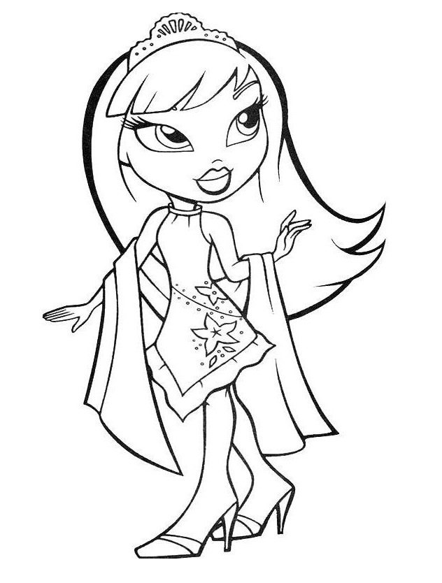 Bratz 1 Coloring - Play Free Coloring Game Online