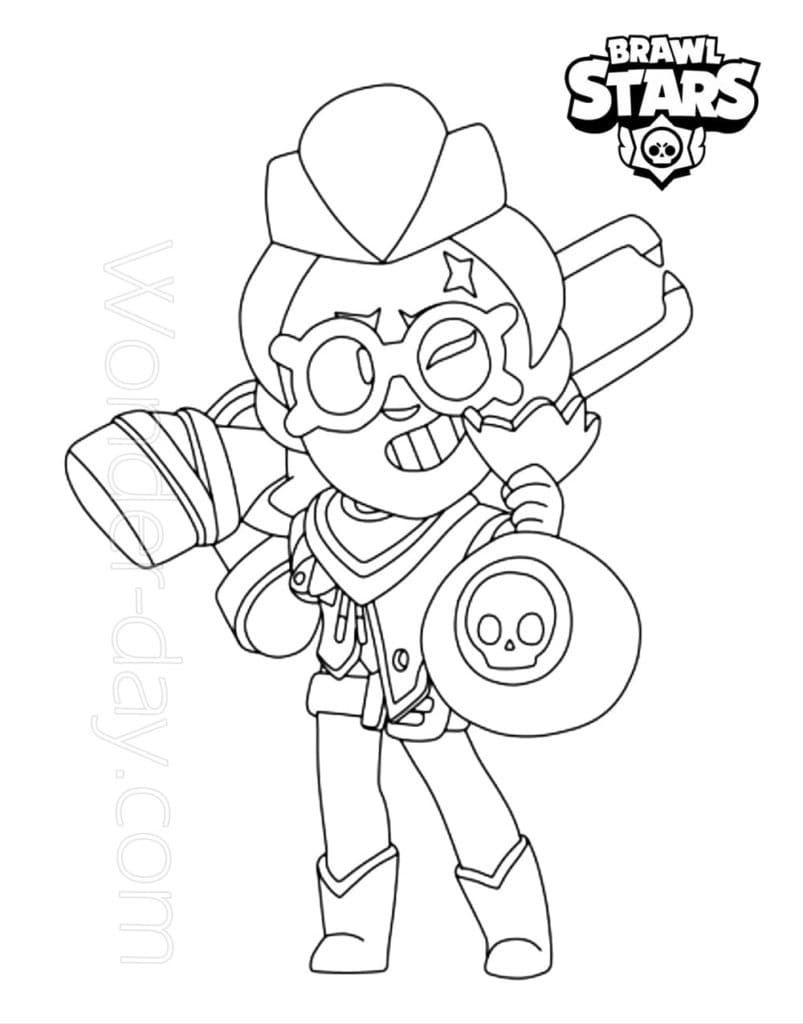 Brawl Stars Belle Coloring Game Brawl Stars Belle