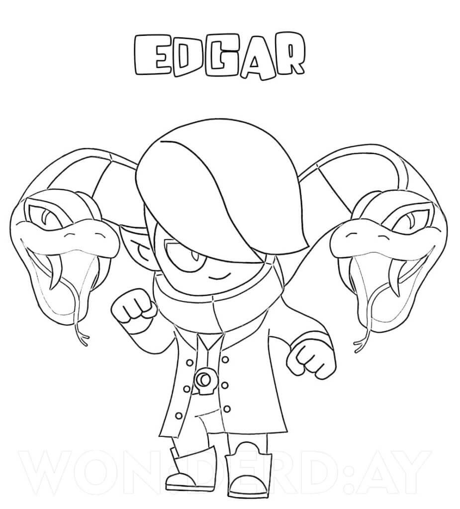 Brawl Stars Edgar Coloring Game Brawl Stars Edgar
