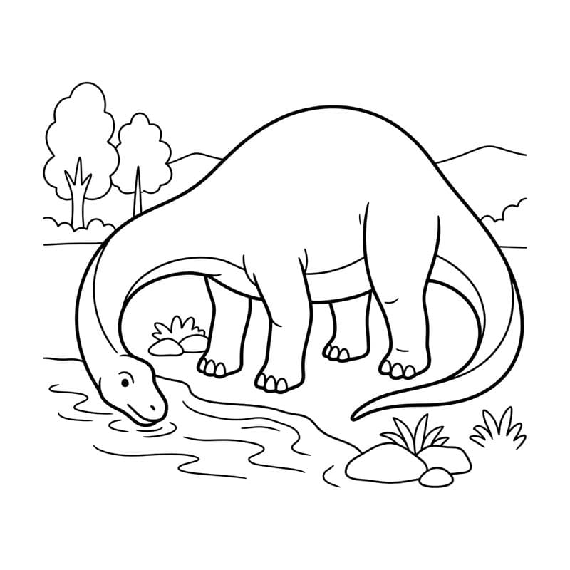 Brontosaurus Printable