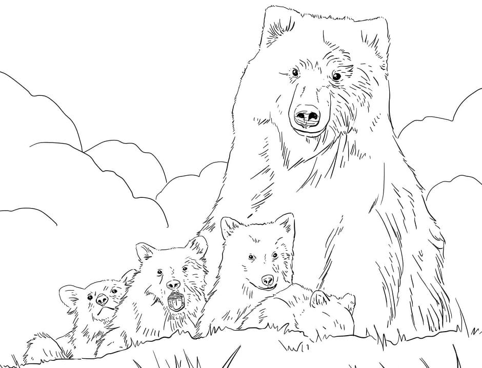 Brown Bears 1 Coloring Game Brown Bears 1