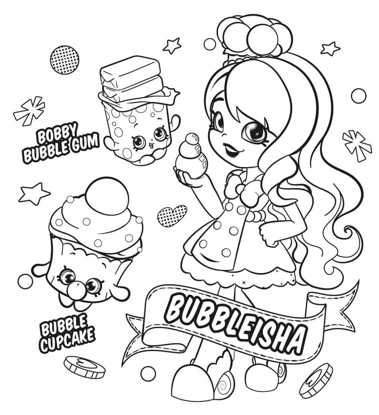 BubbleIsha Shopkin Coloring Game BubbleIsha Shopkin