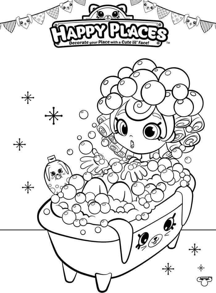 Bubbleisha Shopkins having bath