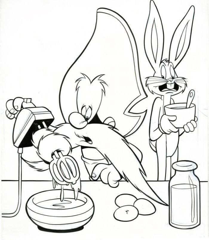 Bugs Bunny and Yosemite Sam