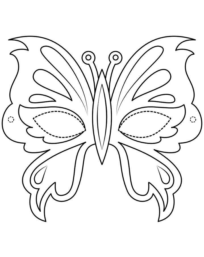 Butterfly Mask Mardi Gras