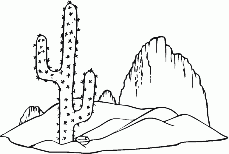 Cactus in Desert Coloring Game Cactus in Desert