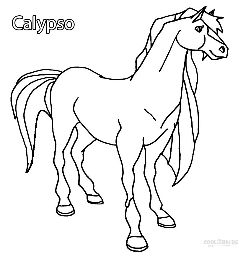 Calypso from Horseland Coloring Game Calypso from Horseland
