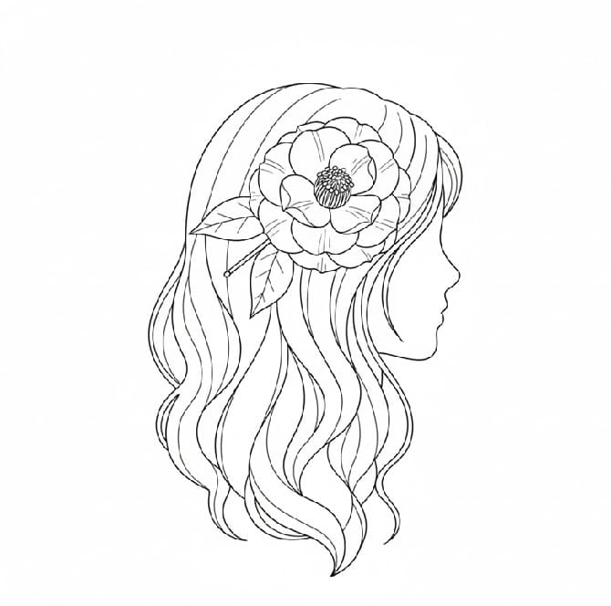 Camellia as a Hairpin