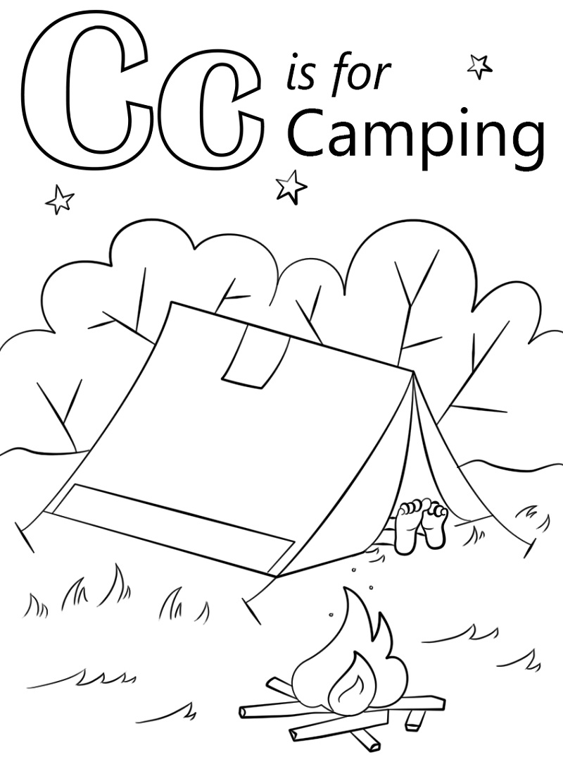 Camping Letter C