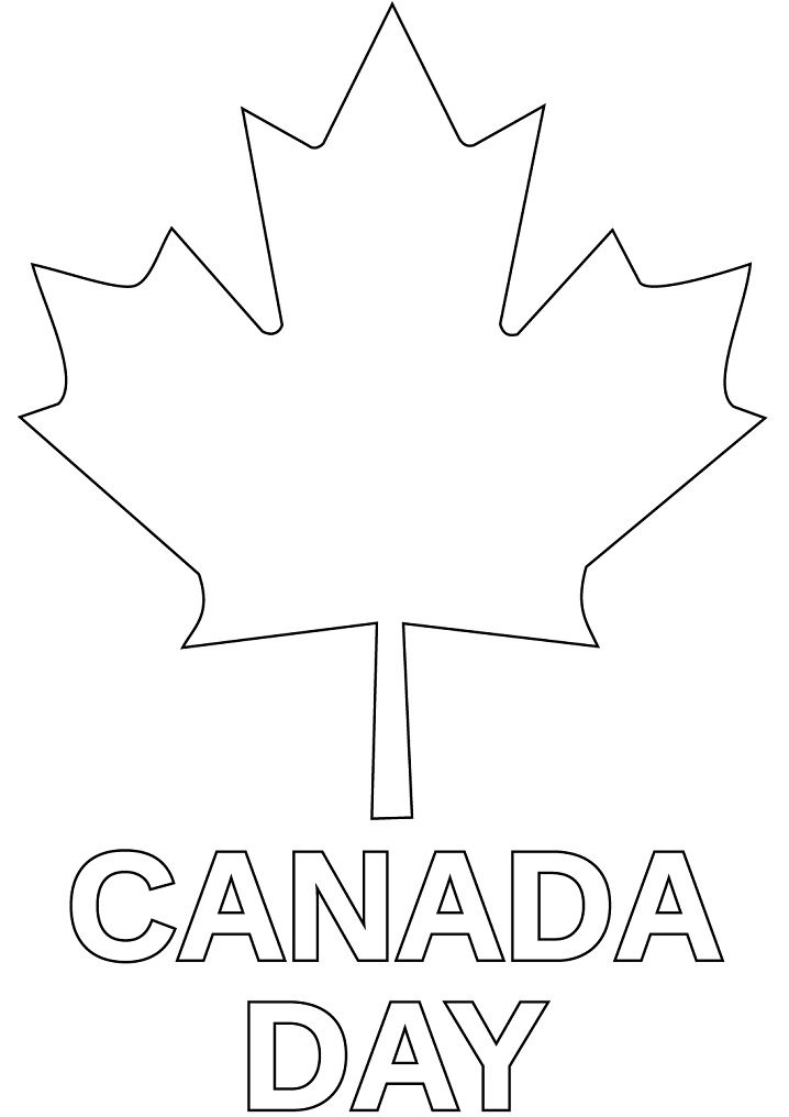 Canada Day 1 Coloring Game Canada Day 1
