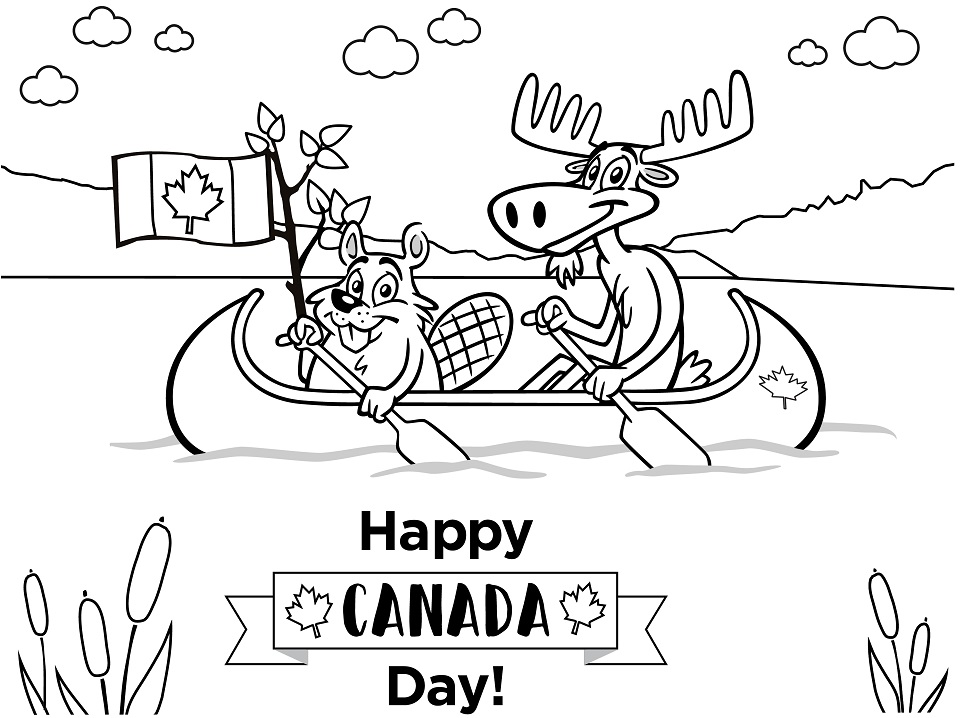 Canada Day 10 Coloring Game Canada Day 10