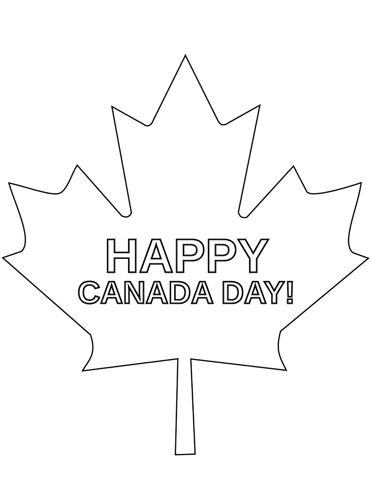 Canada Day 4 Coloring Game Canada Day 4