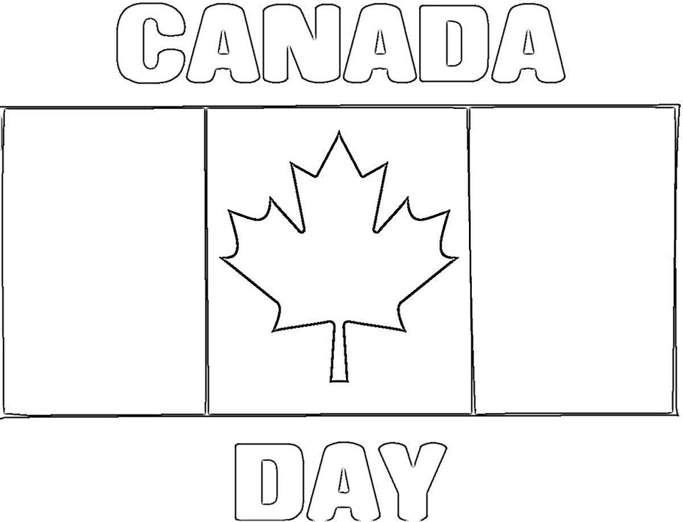 Canada Day Flag Coloring Game Canada Day Flag