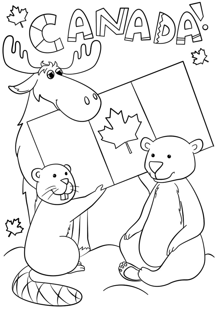 Canada Day Coloring Game Canada Day
