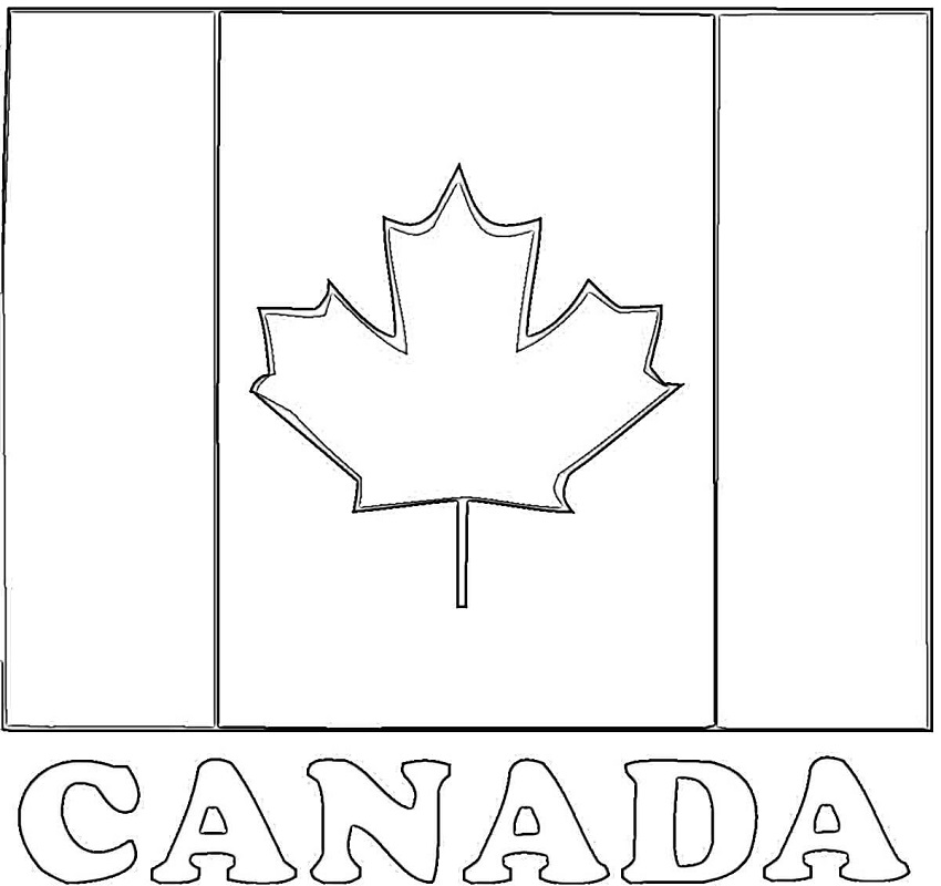 Canada Flag 2 Coloring - Play Free Coloring Game Online