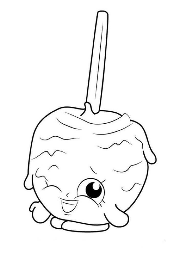 Candy Apple Shopkins Coloring Game Candy Apple Shopkins