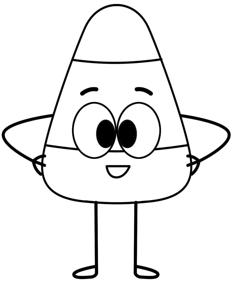 Candy Corn Cartoon Coloring Game Candy Corn Cartoon