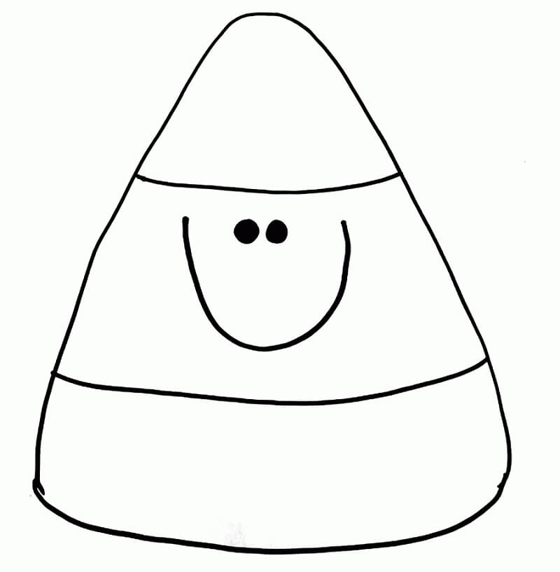 Candy Corn Smiling Coloring Game Candy Corn Smiling